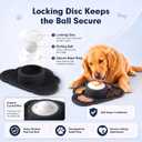 2 x Anti-Slip Slow Feeder Dog Bowl and Lick Mat with Rolling Ball