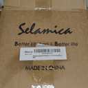 Selamica Ceramic Dessert Plates Set of 6, 6 Inch Appetizer Plates for Kitchen, Microwave & Dishwasher Safe, Vintage Blue