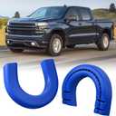 Long Tow Hook Covers for Silverado 1500 2007-2026/GMC Sierra 1500 2007-2019, Front Tow Hooks Covers Compatible with Chevrolet Silverado 1500 Accessories Blue (Not fit Verticle Tow Hooks)