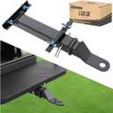 10L0L Deluxe Golf Cart Trailer Hitch Kit, Fit for Backseat Footrest with 2" Receiver High-Strength Universal Fit, Seamless Compatible with Club Car, EZGO, Yamaha, Ideal for Golf Cart Trailers