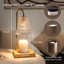 Marycele Candle Warmer Lamp with Timer, Vintage Amber Nightstand Candle Warming Lamp for Home Room Decor, Dimmable Wax Warmer for Jar Candles, Wedding Registry Gifts for Women Couples 2025