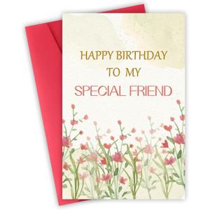 Best Friend Birthday Card for Women, Birthday Cards for Friends Sister Bestie Cousin, Cute Bday Gifts for Any Important Woman In Your Life (ZL-004)