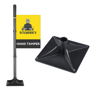 Tamper Tool 8 x 8 Inch with 48" Handle Heavy Duty Steel for Leveling