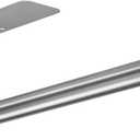 ASTOFLI Paper Towel Holder Under Cabinet No Drilling, Self Adhesive Paper Towel Holder Wall Mount for Kitchen Rack, Under Counter Napin Holder No Drill, RV, 304 Stainless Steel, Silver