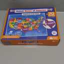 United States Puzzles for Kids Ages 4-6 - Educational Toys for Boys & Girls - 70Pcs USA Map Kids Puzzle with 50 States & Capitals - Floor Jigsaw Puzzles - Fun Learning Activities & Gifts for Children