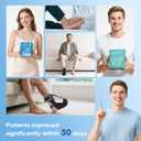 Plantar Fasciitis Night Splint Socks with Arch Support - Soft Plantar Fasciitis Relief Brace for Heel Spurs, Achilles Tendonitis & Foot Drop - Comfortable Sleep Foot Brace for Women and Men Gray-M