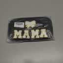 Stocking Stuffers Fanny Packs Christmas Gifts for Grandma, Chenille MIMI Bow Patches Crossbody Bags Birthday Gifts From Daughter Son Grandkids, Black Women Belt Bag Must Haves for Travel Walking