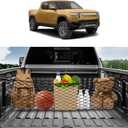 Karltys for Rivian R1T R1S Envelope Style Truck Bed Cargo Net 2022-2024 2025, Highly Elastic Pickup Truck Bed Cargo Net for Rivian Accessories Double Layer Nylon Mesh Storage Netting Organizer
