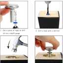 30Pcs Adjustable Furniture Leg Base Leveller Table Leveling Feet Pads, M6 x 15mmThreaded Rod