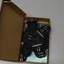 PoyPet No Pull Dog Harness, Reflective Comfortable Vest Harness with Front & Back 2 Leash Attachments and Easy Control Handle Adjustable Soft Padded Pet Vest for Small to Large Dogs (Black,XS)