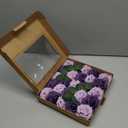 Lings Moment Artificial Flowers 25Pcs Purple Roses Decor w/Stems,3" Real Touch DIY Foam Floral for Wedding Bouquet/Centerpieces, Outdoors Party Backdrop, Room/Table, and Garden/Pot Decorations 2023 (Pr- Purple & Lilac)