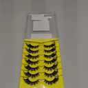 Fox Eye Lashes Wispy False Eyelashes Natural Look Clear Band Lashes 20mm 3D Mink Lash Cat Eye Spiky Strip Eyelashes Pack by Kiromiro