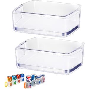 (2 PACK) Upgraded DA97-08406A, DA97-08406B/C Right Refrigerator Door Shelf Replacement for RF4287HARS/XAA, RF4289HARS/XAA Samsung Fridge Shelf AP4578480,DA63-05391/05392B Refrigerator Door Bin Part