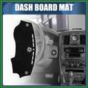 Motoforti Dash Cover, Center Console Non-Slip Dashboard Carpet Mat for Chrysler 300c 2011-2017 Polyester Black,1Pc Long-Lasting
