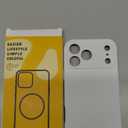 Ktele Magnetic for iPhone 17 Pro Max Case [Compatible with Magsafe] [Premium Silicone Satin-Smooth Touch] Slim Shockproof Anti-Scratch Microfiber Lining Case, 6.9 inch, White