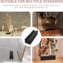 DOITOOL Solid Wood Mirror Support Stand 9.84X2.95X2.67 Inch Anti-Slip Base for Full Length Mirrors Household Mirror Holder Multi-Use Artwork Display