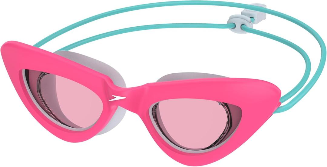 Speedo Kids' Swim Goggles Sunny G Ages 3-8 (Cat Eye Flare Pink)