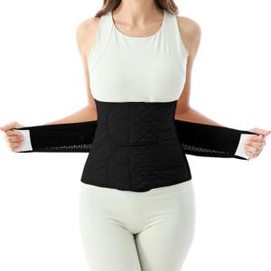 Allaugh Postpartum Belly Band for Women: Abdominal Binder Post Surgery Compression Belt - Post Partum Waist Binder C Section Recovery Wrap (XX-Large)