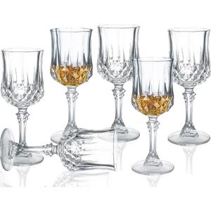 Cordial Glasses With Stem - Sherry, Port, Crystal Shot, Limoncello - 1.75 oz (Set of 6)
