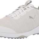 PUMA Mens Fusion Pro (10 Wide, Puma White-puma Silver-high Rise)