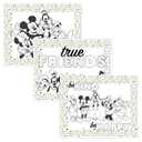 Disney Baby by J.L. Childress ColorMe Disposable Placemats - Stick on Disposable Placemats for Baby, Toddlers, & Kids, Travel Coloring Activities, Sticky Child Table Mat - 24 Pack, Mickey & Friends