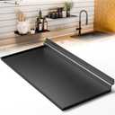 1 Pack Slatwall Shelves,17X8 Inch Large Slat Wall Shelves,Heavy Duty Slatwall Accessories,Black Metal Wall Shelves for Retail Display Shelves,Garage Organize,Home Storage