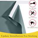 NICETOWN Blackout Sidelight Curtains for Front Door, Side Door Window Curtains and Small Window, Thermal Insulated Covering, 1 Panel, W12 X L40 Inch Long, Greyish Blue