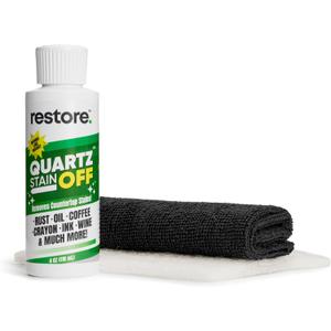 Quartz Stain Off  Quartz Countertop Stain Remover Cream & Deep Cleaner | Removes Coffee, Water, Grease & Food Stains | Non-Abrasive, Scratch-Free