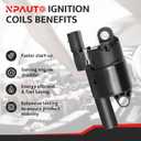 Round Ignition Coil Pack Compatible with V8 4.8 5.3 6.0 Chevy Silverado Tahoe Trailblazer Avalanche Express Cadillac Escalade GMC Sierra Yukon 2007 2008 2009 2010 2011 2012 2013 2014 2015 2016 2017