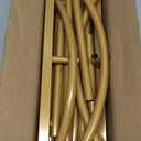 Metal Arch Backdrop Stand, Set of 3 (4ft / 5ft / 6ft) Gold Arch Backdrop with 12 Ground Nails, Stable Arched Background Stand for Wedding, Baby Shower, Birthday Party, Photography