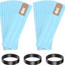 Landhoow 16 Pcs XL Vacuum Bags Filtration Replacement for PK80009, 3 Vacuum Belts Compatible with Oreck XL Commercial Upright Vacuum without Bag Docks, XL2000, XL8000, XL9000, Commercial Series