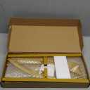 UDEAR 6.6FT Metal Arch Backdrop Stand,for Wedding Backgrounds Climbing Plants Event Decorations Outdoor Ceremonies,Gold