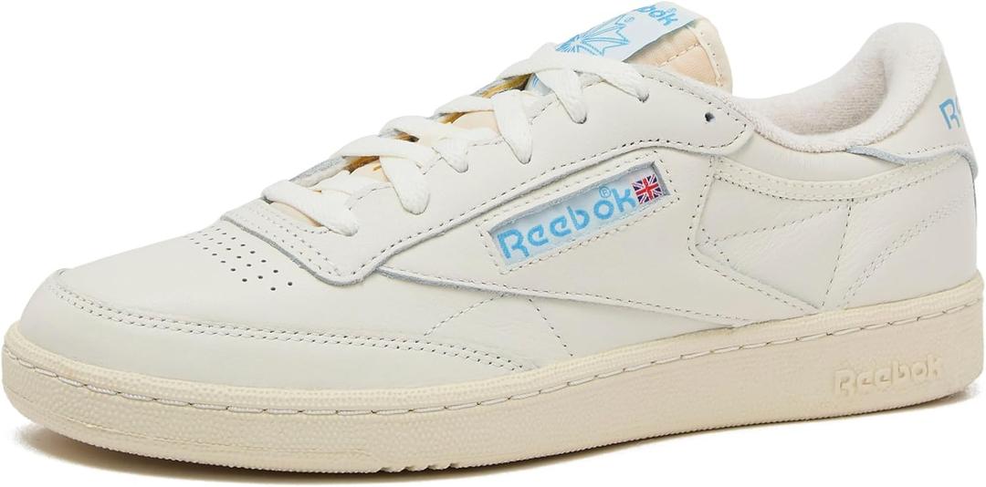 Reebok Unisex-Adult Club C Sneaker, Chalk/ Alabaster/ Essential Blue, 10.5 US Men