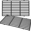 Rushare 7637 Grill Grates Replacement Parts for Weber Spirit I & Spirit II 200 Series (Front-Mounted Control), Weber Spirit 2 Grill Parts, Cast Iron GS4 Grill Parts, 17.5 x 10.2 Inch, 1 Pack