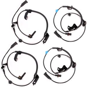 ABS Wheel Speed Sensor Front and Rear Left & Right 4PCS for Chrysler 200 2011-2014, for Chrysler Sebring 2007-2010, for Dodge Avenger 2008-2014, OE# ALS2408 ALS1837 2ABS2293 695-319 5085823AC