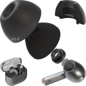 Galaxy Foams Pro 3 V2 Memory Foam Ear Tips for Galaxy Buds3 Pro & Buds Pro 3 with Improved Memory Foam Shield, Improved Shape Fitment, Improved Comfort, More Foam, Stronger Tube, Lifetime Replacement
