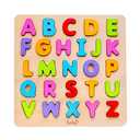 Wooden Alphabet Puzzle Toys, ABC Letter & Number Puzzles for Toddlers 3 Year Old, Preschool Learning Toys for Kids, Educational Gift for Boys Girls Pack of 2