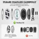for Hyundai Key Fob Cover Accessories,Matte TPU Material, with a Cute Leather Keychain,for loniq 6 Grandeur GN7 KONA Elanrtra Sonata Tucson 2023 2024 2025 2026 Santa and Other Models.