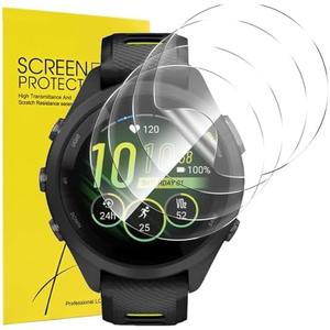 6 Pack Anti-Scratch Film for Garmin Forerunner 265s (42mm) Screen Protector, TPU Flexible Film, HD Clear Screen Protector Compatible for Garmin Forerunner 265s (42mm) Smartwatch
