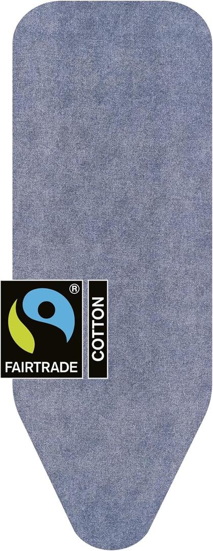 Brabantia Size C (49 x 18 inches) Replacement Ironing Board Cover with Thick Foam & Felt Padding (Denim Blue) Easy-Fit, 100% Cotton