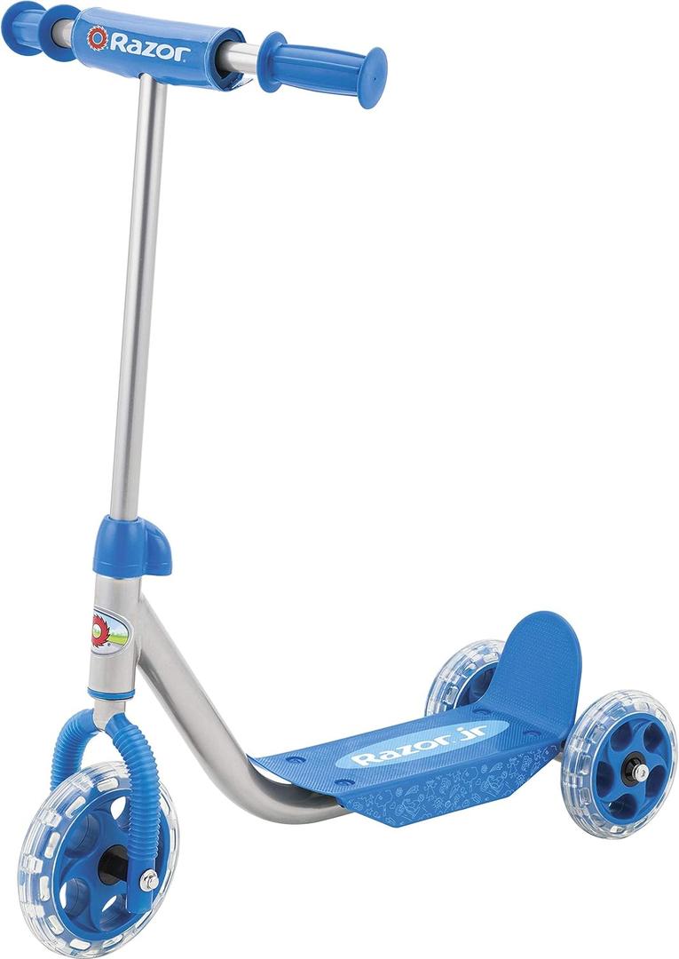 Razor Jr. Lil Kick  3-Wheel Kick Scooter for Younger Children (Ages 3+), Max Rider Weight 44 lb (20 kg) (Blue) Razor Jr. Lil Kick  3-Wheel Kick Scooter for Younger Children (Ages 3+), Max Rider Weight 44 lb (20 kg) (Blue)