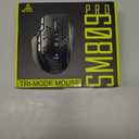 SOLAKAKA SM809 Pro Gaming Mouse with 9 Side Buttons,24000 DPI RGB Mouse for Gamer,16 Programmable Macros MMO Mouse,White