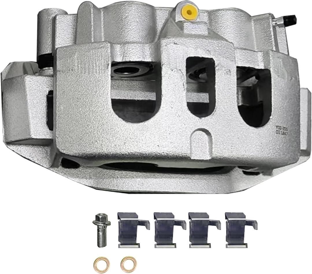 TOM Rear Passenger Disc Brake Caliper Assembly with Bracket Compatible with Chevy for GMC For Silverado 2500 HD/3500 HD/Sierra 2500 HD/3500 HD 2011-2019, Suburban (3500 HD) 16-19 for 18-B5306 (Right)