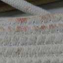 TeoKJ Over the Door Hanging Basket, 3-Tier Woven Cotton Wall-Mounted Storage Organizer Bag Decorative Hanging Kitchen Baskets - White + Jute