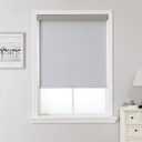 Joydeco 100% Blackout Roller Shades (Pro), 21" W x 48" H, Light Grey