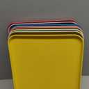 Lyellfe 8 Pack Fast Food Serving Tray, 15 by 10-Inch Wheat Straw Cafeteria Tray, Colorful Restaurant Serving Trays, Rectangular Serving Platter for Party, Home, School, Restaurant