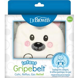 Dr. Brown's Infant Gripebelt Heated Belly Band, Soothe Baby's Tummy with Gentle Warmth and Compression, Hedgehog, 0m+ (1 Count)