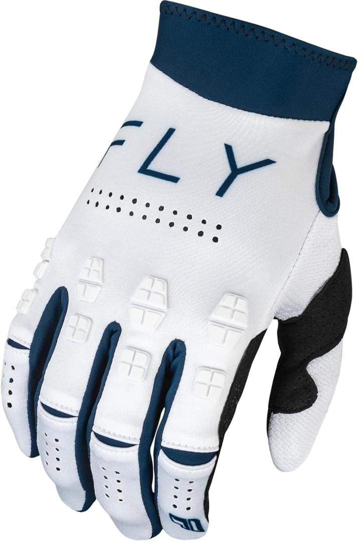 Fly Racing 377-112X Evolution DST Gloves White/Navy, Extra Large 