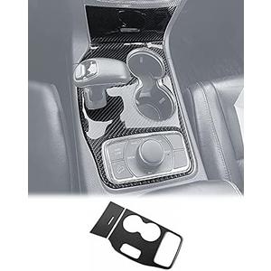 JeCar Gear Shift Panel Trim Cover Kit Interior Accessories for 2014-2015 Jeep Grand Cherokee WK2, Carbon Fiber Finish