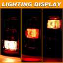 Tail Light Assembly Compatible With 2021 2022 2023 2024 Ford F150 F-150 XL Left Driver Side Taillight Brake Lamps with Bulb and Harness Replace ML3Z-13405-E